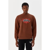 No Fear Erkek Sweatshirt Kahverengi M500242 001