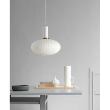 Rsylight Rustik Dekoratif Metal Modern Beyaz Opal Camlı Tekli Avize-rys9019080 Siyah