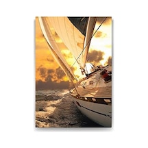 Okyanusta Yelkenli Tablosu - 40x60cm 7/8 Yaş