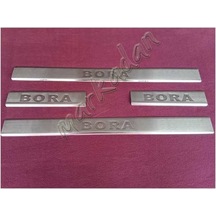 Woc Chrome Vw Bora Krom Kapı Eşiği 1998-2004 4 Parça Paslanmaz Çe N11.19