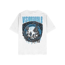 Startmore Adrift Visionangle Beyaz Oversize Unisex T-shirt Beyaz