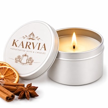 Karvia Kokulu 75 Cc Metal Mum - El Yapımı 001 - Beyaz