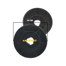 Silverline 4114 Ada Davlumbaz Karbon Filtre - 1 Takım 2 Adet