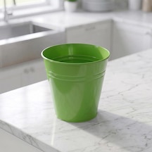 Konik Metal Saksı & Vazo - 23 Cm Dekoratif Çok Amaçlı Renkli Çiçeklik 23 23/16 Cm Fıstık Yeşili Diğer