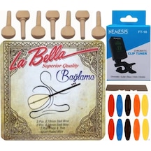 La Bella 0.18 Kısa Sap Bağlama Teli 5'Li Ekonomik Set