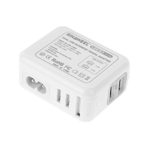 Haweel Universal Seyahat Şarj Adeptör Apple Uyumlu iPhone Ve 1 Mikro Usb Şarj-Beyaz