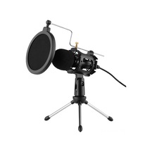 Youtek F8 Masaüstü Mikrofon Seti: Mini Mikrofon, Tripod, Titreşim Önleyici, Rüzgar Koruma, 3.5mm Bağlantı