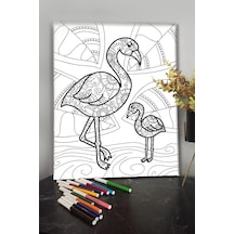 Pelikan 40x30cm Çocuklar Için Özel Boyanabilir Tablo Mandala Tablo Kalem Hediyesi Yoktur.
