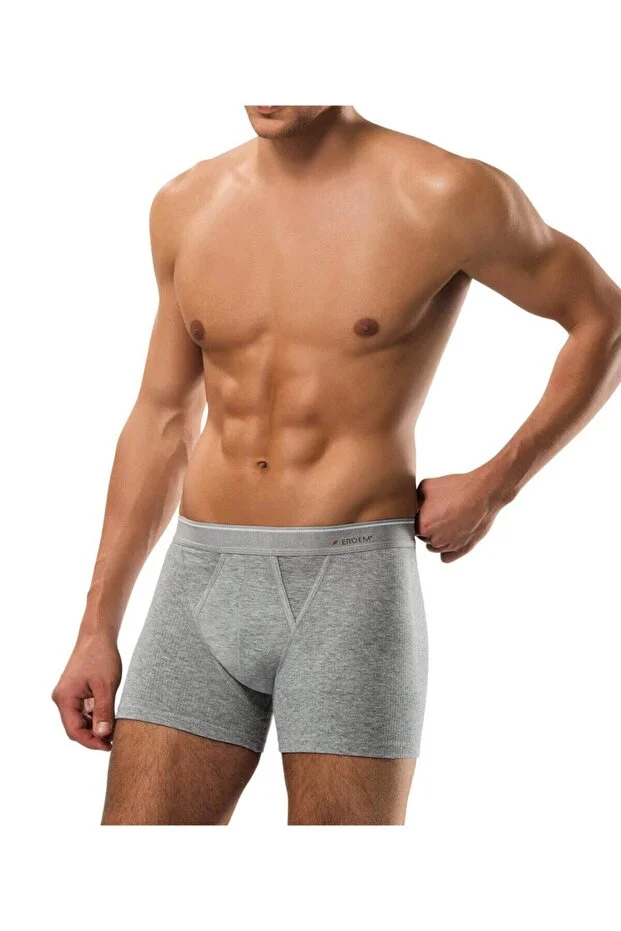 Erdem Erkek Gri Pamuk Air Slim Boxer- 1428g