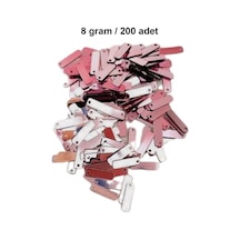 Bakır 15 X 5 Mm Dantel Oya Yazma Halhal Abiye Lazer Kesim Pul 200 Adet / 8 Gram