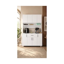 Nehir Kahve Köşesi Mutfak Dolabı Çok Amaçlı Dolap Beyaz - 885638163 Beyaz