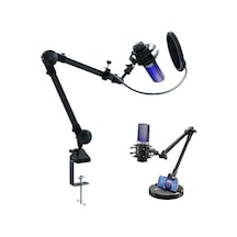 X3r Rgb Usb Condenser Profesyonel Mikrofon, Siyah