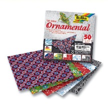 Folia Ornamental Origami Kağıdı 80 Gr. 20X20 Cm 5 Motif 50 Yaprak