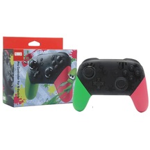 Pro Green-nintend Switch Pro Denetleyicisi, Nfc Ve Uyandırma Fonksiyonu İle Kablosuz Joystick 6 Eksenli Gyro Hd Titreşim Bluetooth Gamepad