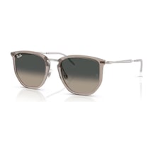 Ray-Ban Rb 4451 680271 50 Unisex Geometrik Şeffaf Gri Kombine Kemik Güneş Gözlüğü Gri