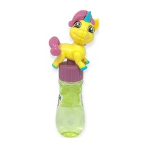 Sevimli Unicorn Figürlü Baloncuk Şişesi - Eğlenceli Köpük Çıkartma Oyuncak - Sarı Bayi Depom