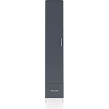 Hyperion Dolap 4 Raflı Tek Çekmeceli Tek Askılı 44x44x243 Antrasit-antrasit Antrasit
