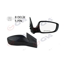 Gva Dış Dikiz Aynası Sağ Blue 2012 Ve Sonrası Elektrikli Isıtmalı Siyah Kapak Konveks 5 Fiş Vm-6451er Gva 1091134 876201r110