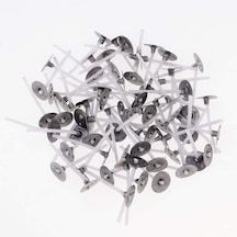 Tealight 35 mm Mum Fitili – 100 Adet Metal Tabanlı Kısa Fitil
