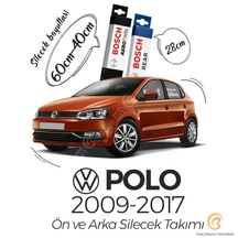 Bosch Aerotwin Volkswagen Polo 2009 - 2017 Ön - Arka Silecek  Seti