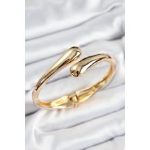 Pirinç Sarmal Model Gold Renk Kadın Kelepçe Altın