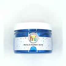 Epoksi Reçine Metalik Sedefli Pigment Toz Boya Açık Mavi Renk 50 G