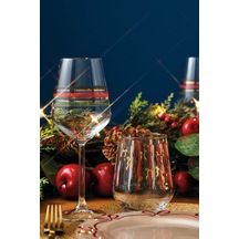 Pasabahce Holly Jolly Su Bardağı - 1 Adet Çok Renkli