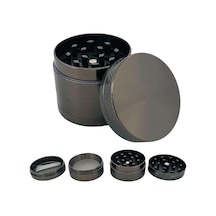 Grınder Parçalayıcı Metal Baharat Öğütücü Herb Spice 4 Katmanlı 40mm / 50mm / 63mm Koyu Grı, 40mm Çok Renkli