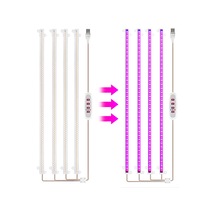 Hfambition 8w Usb5v Bitkisel Büyüme Lambası, 226 Aydınlatma, 5 Seviye Dimmable, 8-16 Saat Zamanlama, 168 Led Kırmızı-mavi Işık, Çift Montaj Yapıştırıcı/vidalı , Seracık Ve Fide Aydınlatıcı Diğer