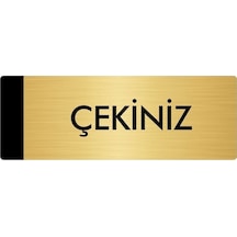Metal Yönlendirme Levhası, Departman Kapı Isimliği Çekiniz 5x20 Cm Altın Renk
