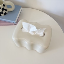 Bej-iskandinav Dekoratif Doku Kutusu Ev Yurt Banyo Kağıt Tutucu Sevimli Sehpa Başucu Peçete Doku Dispenseri Bahar İle