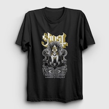 Presmono Unisex Kingdom Ghost T-shirt Siyah
