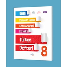 Orjin 8.Sınıf Türkçe Defteri
