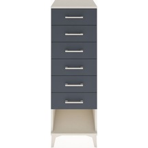 Hyperion Dolap 6 Çekmeceli 44x44x134 Aytaşı-antrasit Aytaşı