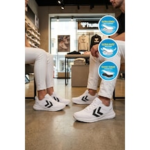 Hummel 900887 Hml Nency Iı Beyaz Siyah Hafif Esnek Unisex Spor Ayakkabı Beyaz - Siyah