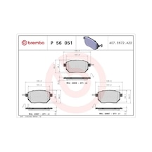 Nissan Qashqai J10 On Fren Balatasi 2.0 Dci 2007-2013 Brembo P56051