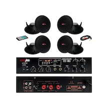 Lastvoice Black Small-5 Tavan Hoparlör ve Anfi Ses Sistemi Paketi