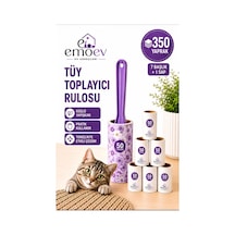 Tüy Toplayıcı Rulo Seti 7 Başlık 350 Yaprak Kedi Köpek Tüyü Ve Toz Toplayıcı
