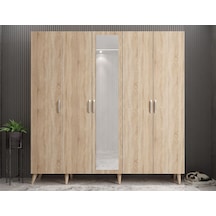 Açelya Portmanto Vestiyer Meşe - Montaj Dahil 225cm M12