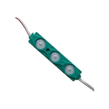 3 Lensli Modül Led Yeşil 12 Volt 1.2 Watt 2835 10 Adet