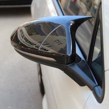 Golf 7 7.5 Batman Yarasa Ayna Kapağı Piano Black Abs Plastik