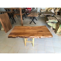 Bintaşmobilya Ceviz Ağacı Kütük Masa Üstü Tablası 120X80.Cm