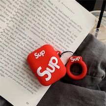 E2m Apple Uyumlu AirPods 1-2 Kılıf Sup Kırmızı