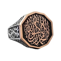 Tawhid Yüzüğü Erkekler İçin, Gümüş Yüzük, 925 Ayar Gümüş Erkek Yüzüğü, Büyük Yüzük Gümüş