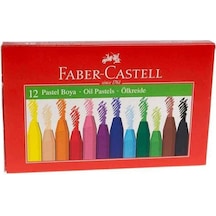 Pastel Boya 12 Renk Büyük Boy Kırmızı