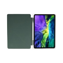 Uray Store Huawei Matepad Se Kılıf Kalemlikli Mars Tablet Kılıfı - Koyu Yeşil Arka Kapak