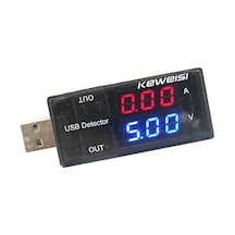 Robodünya-Usb Akım Gerilim Test Cihazı Volt Amper Ölçer 2 Usb Çıkışlı