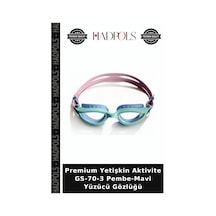 Premium Yetişkin Aktivite Gs-70-3 Pembe-mavi Yüzücü Gözlüğü Pembe - Mavi