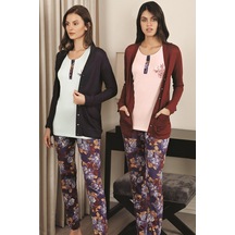 Fc Fantasy | Kadın Pijama Takımı 3'Lü Hırkalı Alt & Üst Takım