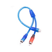Powermaster Pm-17604 1 Dişi 2 Erkek Rca Y Kablo 30 Cm Silikon Kaplı Ses Ve Anfi Bağlantı Kablosu